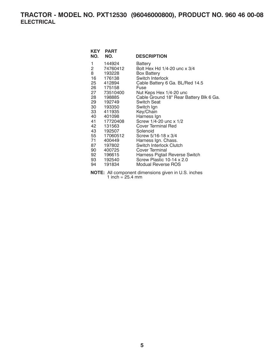 Poulan XT 96046000800 User Manual | Page 5 / 20