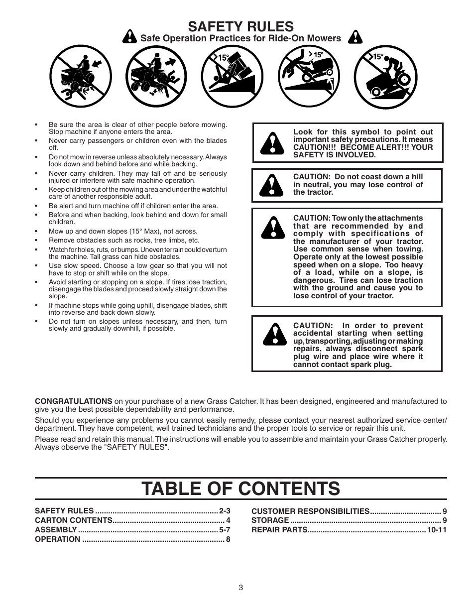 Poulan 964 77 62-00 User Manual | Page 3 / 11