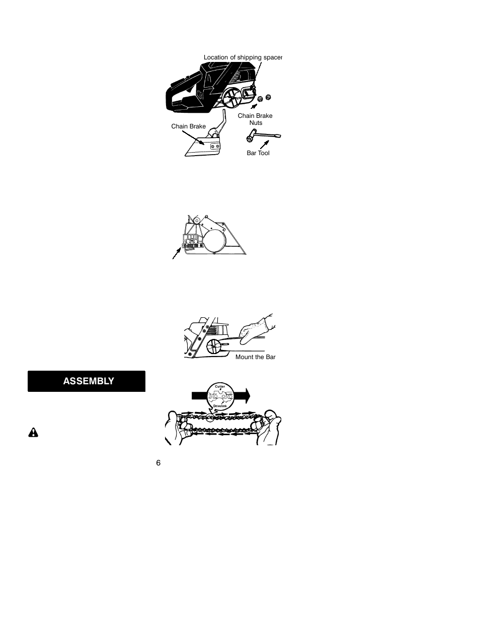 Assembly | Poulan 530163243 User Manual | Page 6 / 17