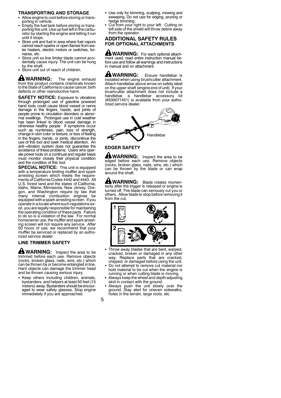 Warning, Additional safety rules | Poulan Pro PP025 User Manual | Page 5 / 18