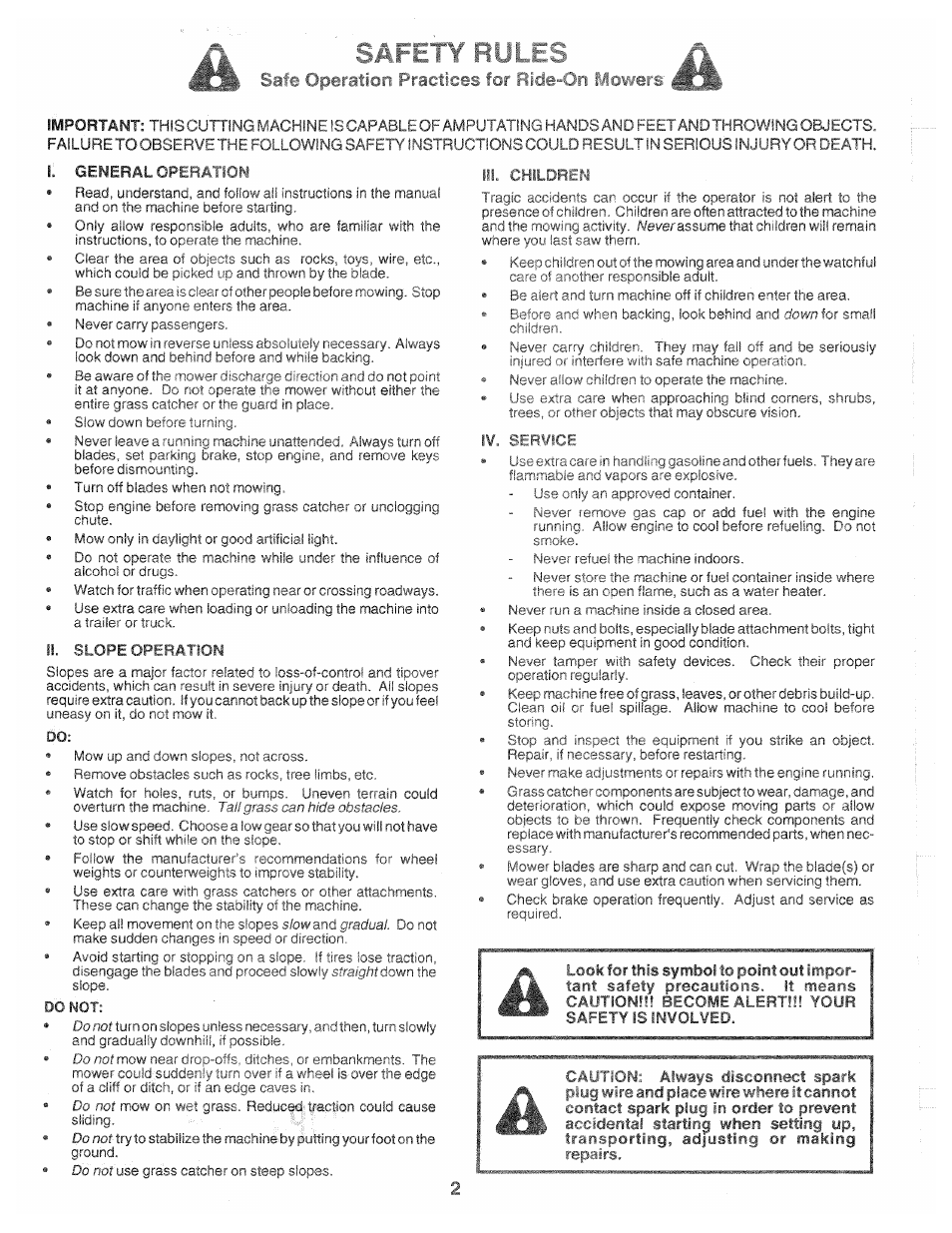 Safe operation practices for bit >-рг1 i-mmfs, Safe operation practices for bit >-рг1, I-mmfs | Poulan 139700 User Manual | Page 2 / 48