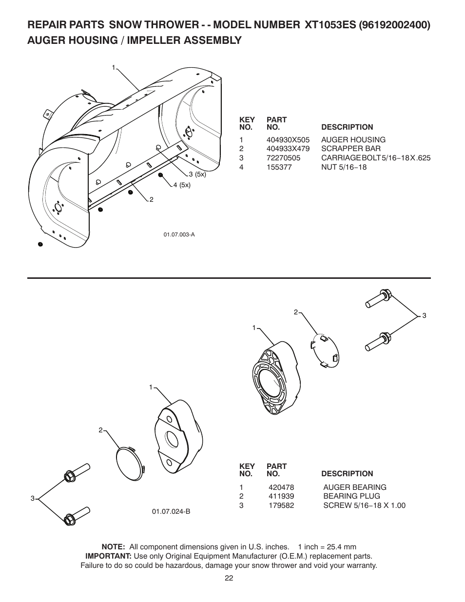 Poulan 422077 User Manual | Page 22 / 40