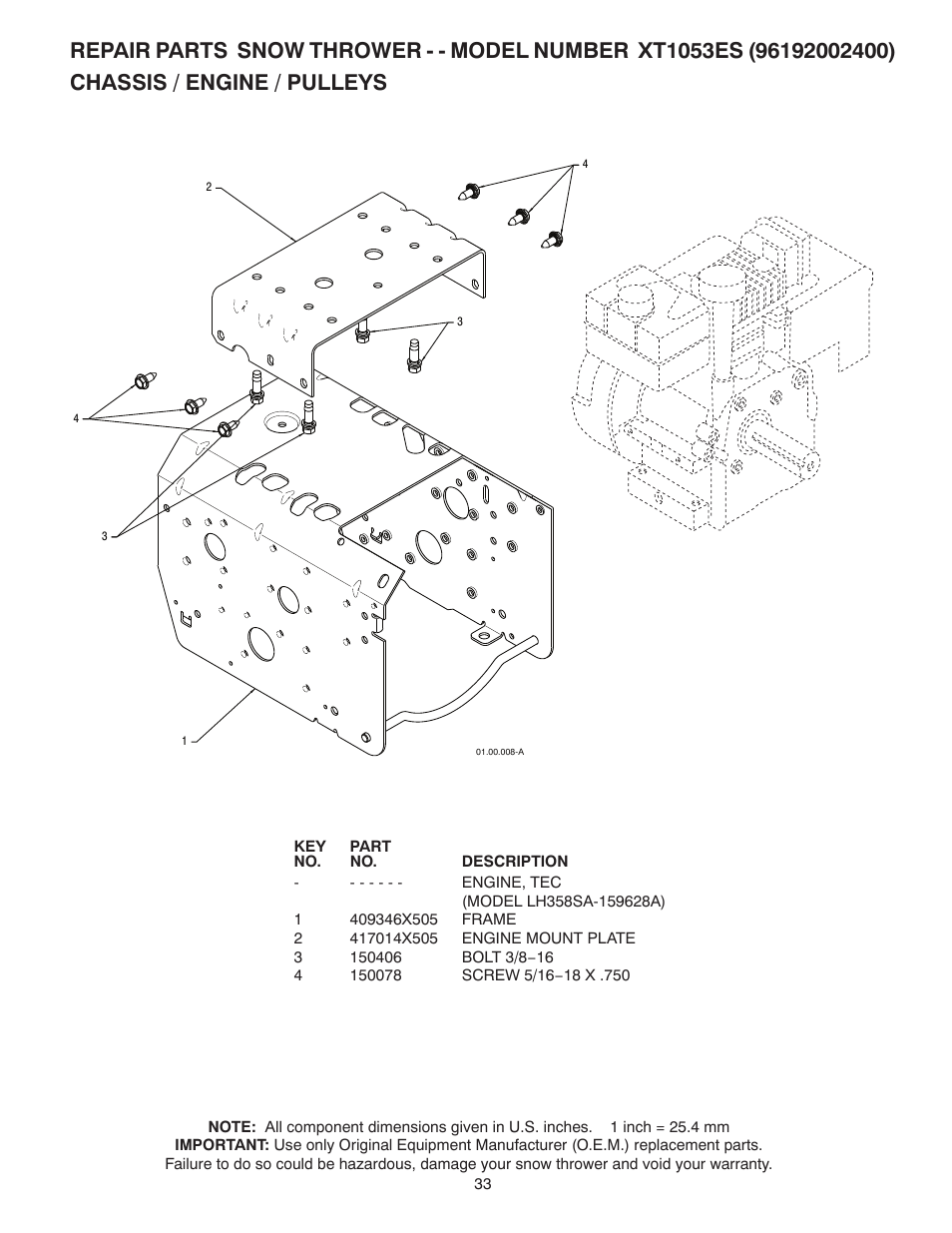 Poulan 422077 User Manual | Page 33 / 40
