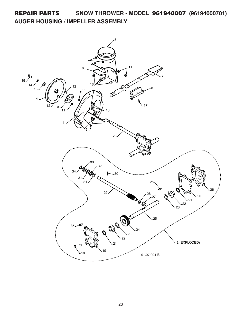 Poulan 961940007 User Manual | Page 20 / 40