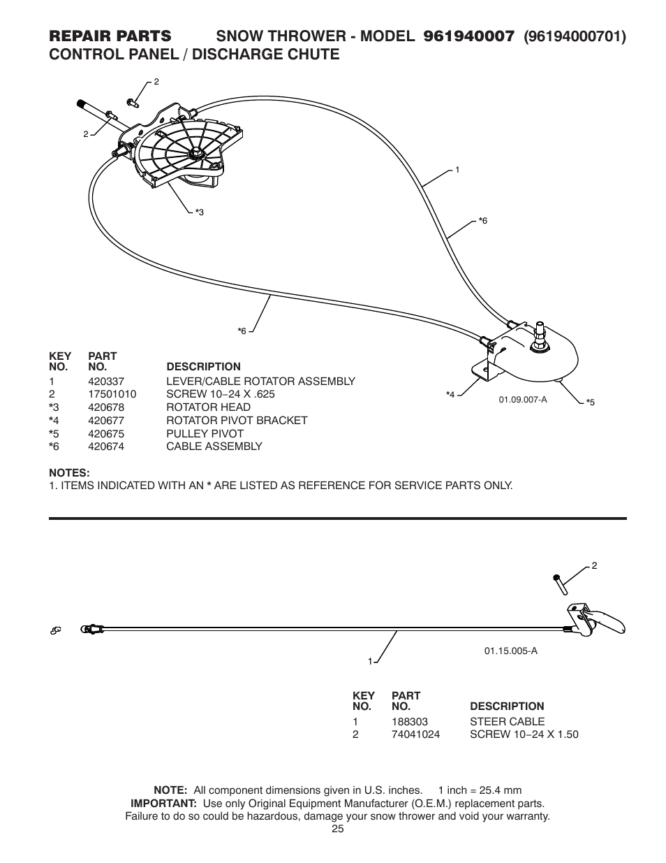 Poulan 961940007 User Manual | Page 25 / 40