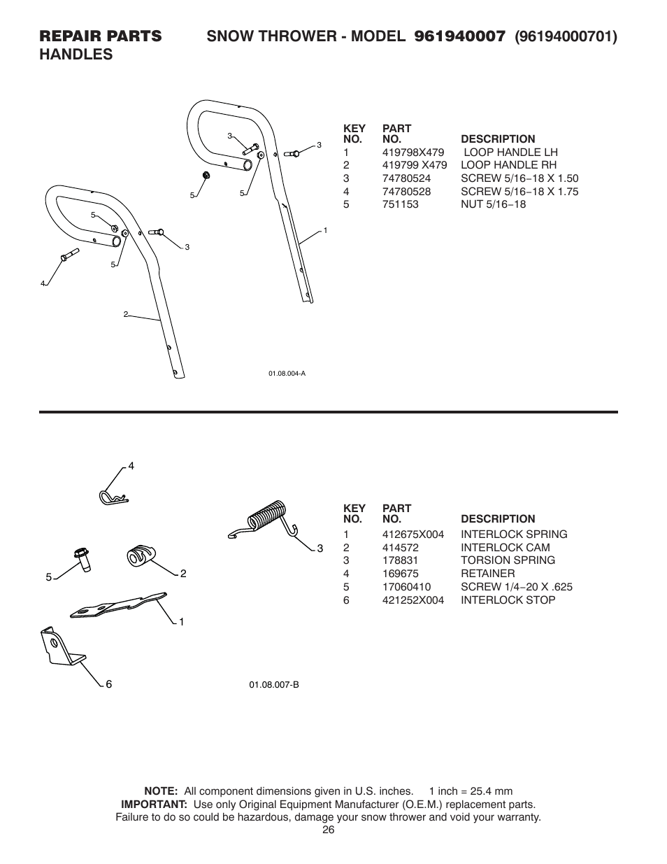 Poulan 961940007 User Manual | Page 26 / 40