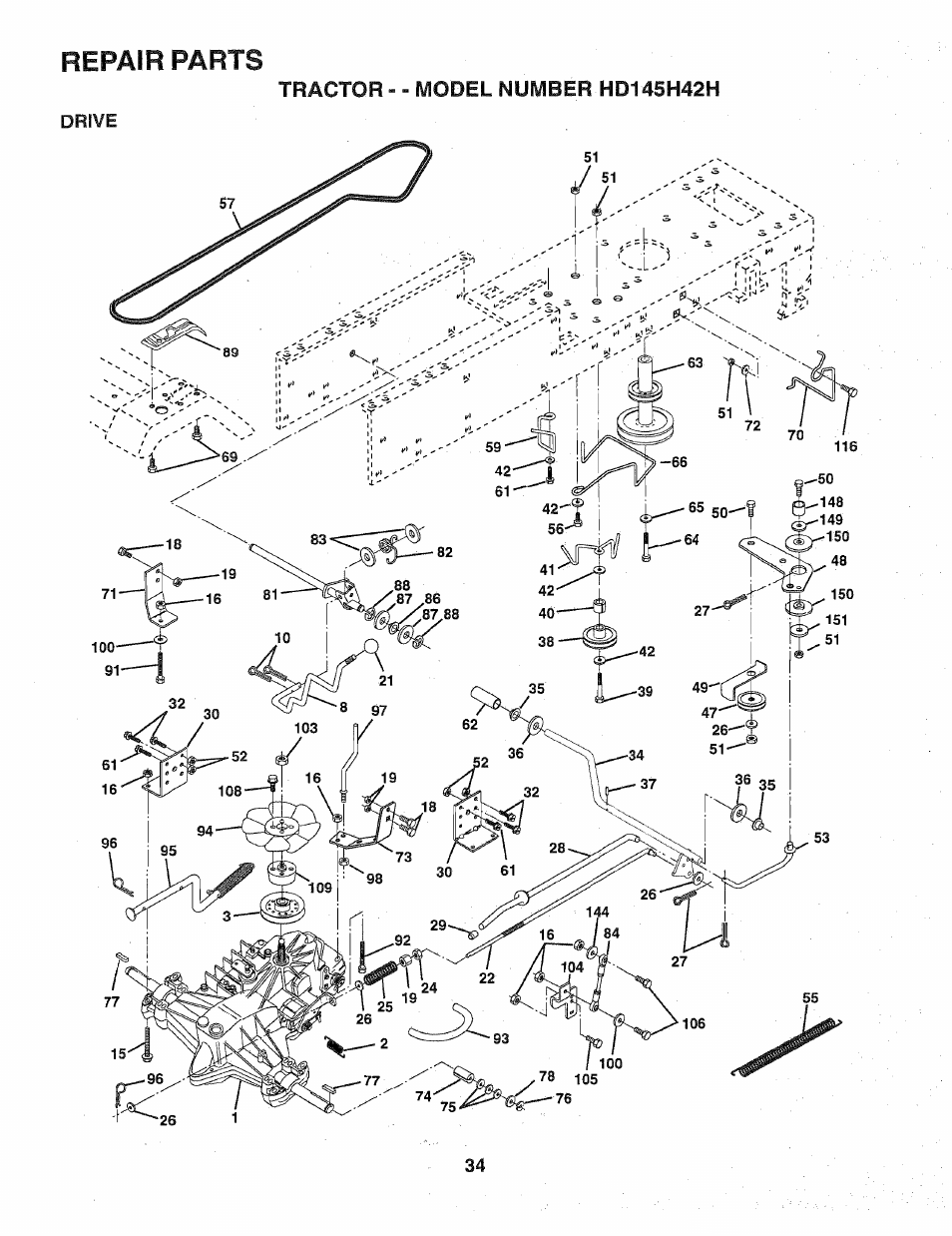 Poulan 163022 User Manual | Page 34 / 52