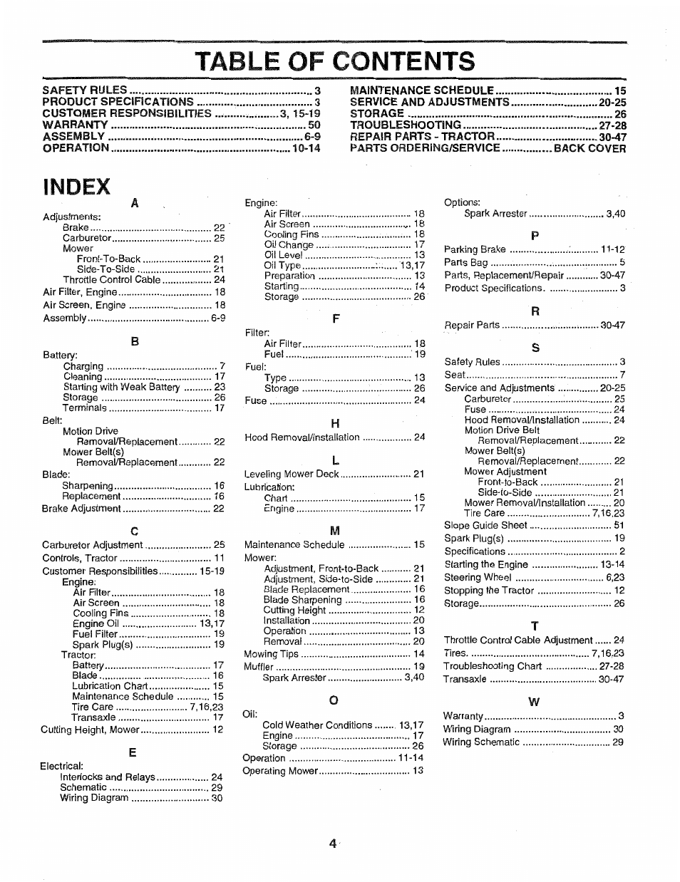 Poulan 163022 User Manual | Page 4 / 52