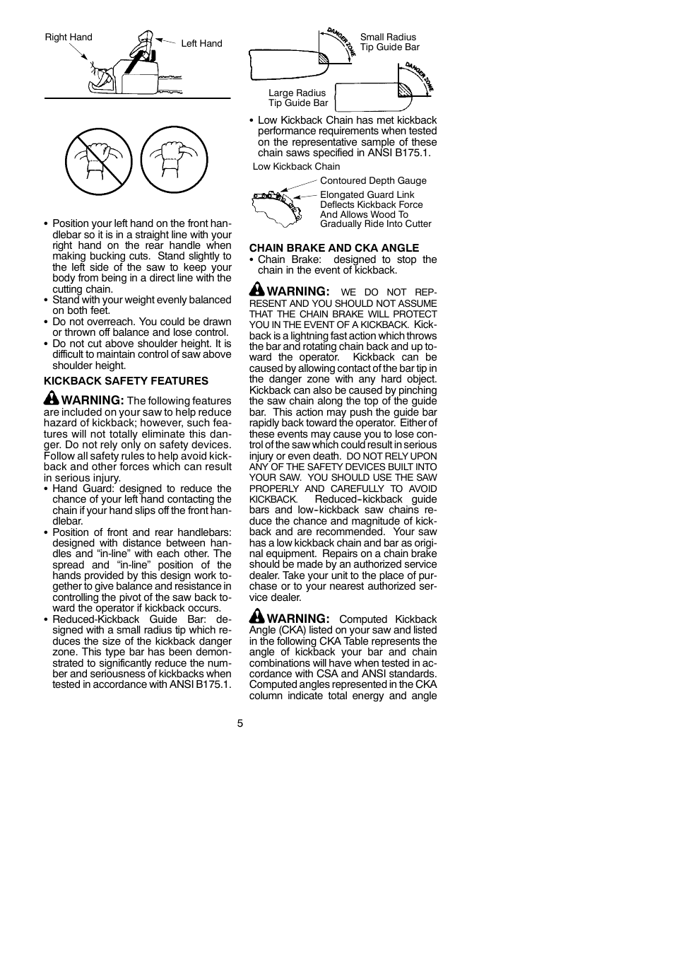 Poulan Pro PP400E User Manual | Page 5 / 16