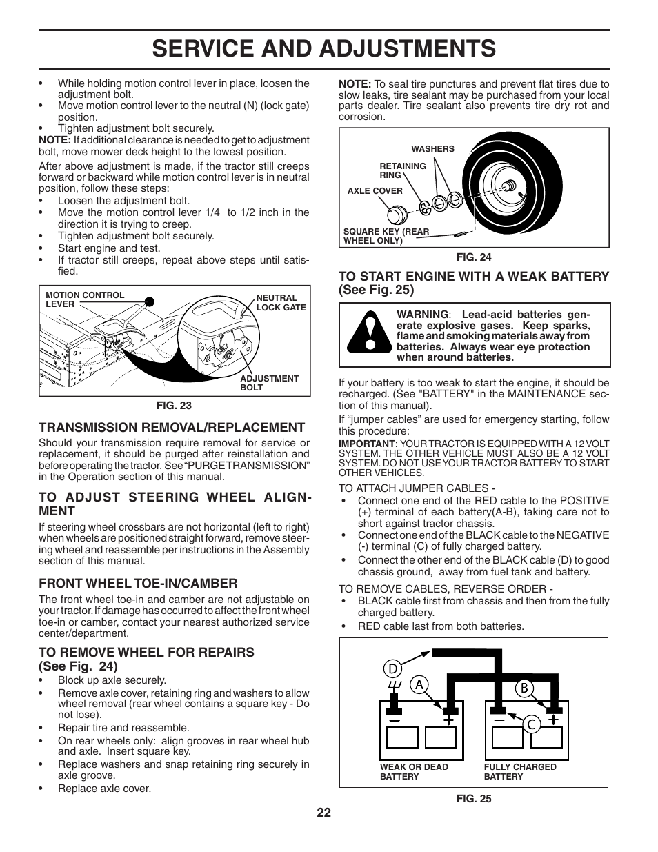 Service and adjustments | Poulan 405385 User Manual | Page 22 / 30