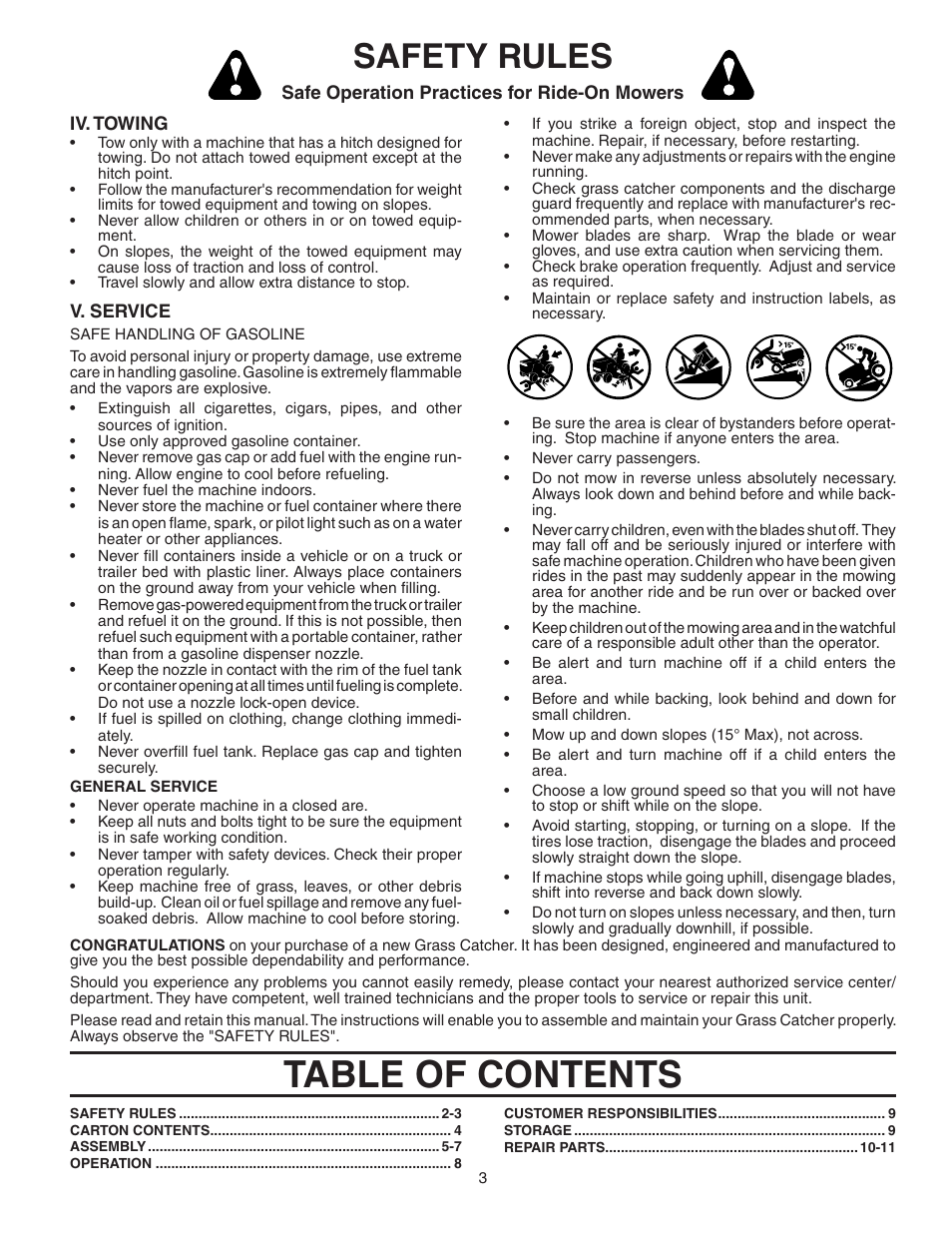 Poulan 96072001000 User Manual | Page 3 / 11