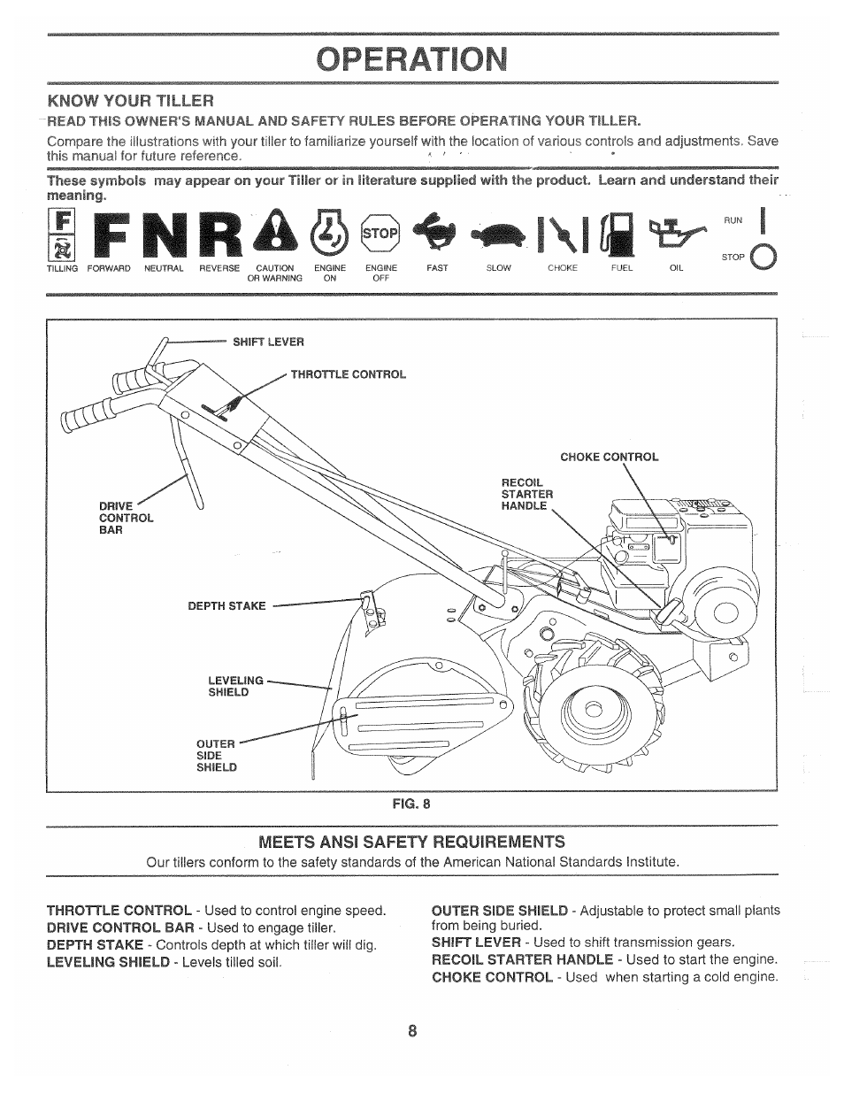 Operation | Poulan CHDR500C User Manual | Page 8 / 28