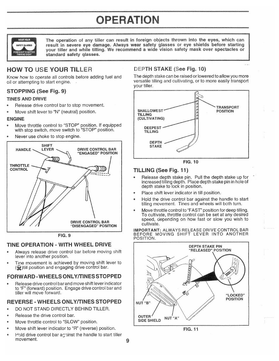 Operation, How to чье your till tb | Poulan CHDR500C User Manual | Page 9 / 28