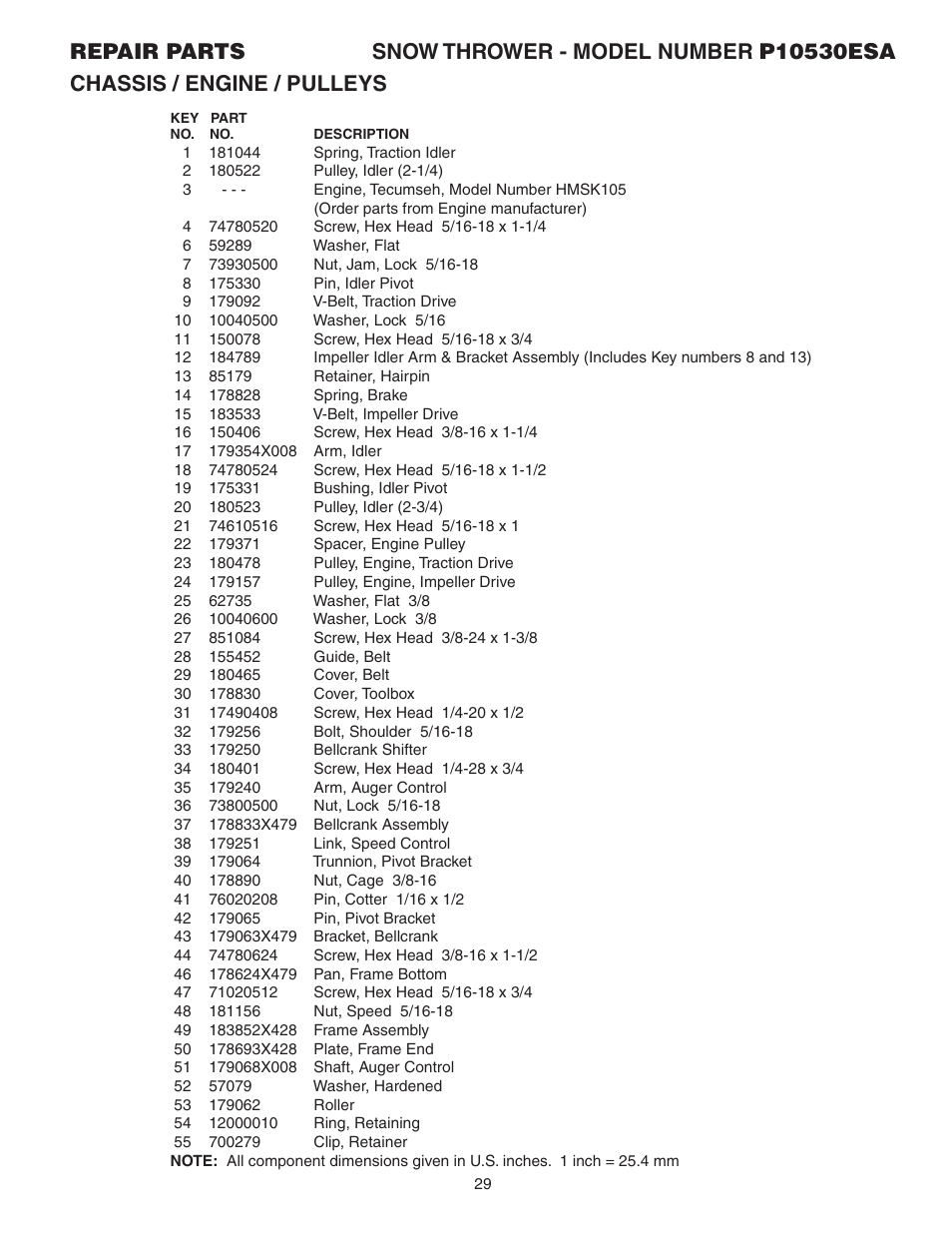Poulan 185136 User Manual | Page 29 / 32