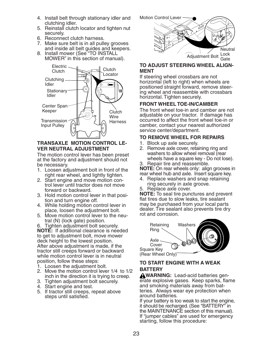 Poulan 191641 User Manual | Page 23 / 29