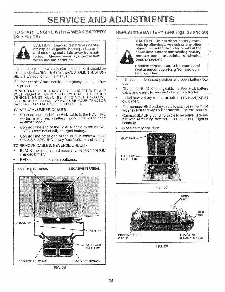 Replaa^« nai 1 -ims. 2/ arid 28) | Poulan 166120 User Manual | Page 24 / 46
