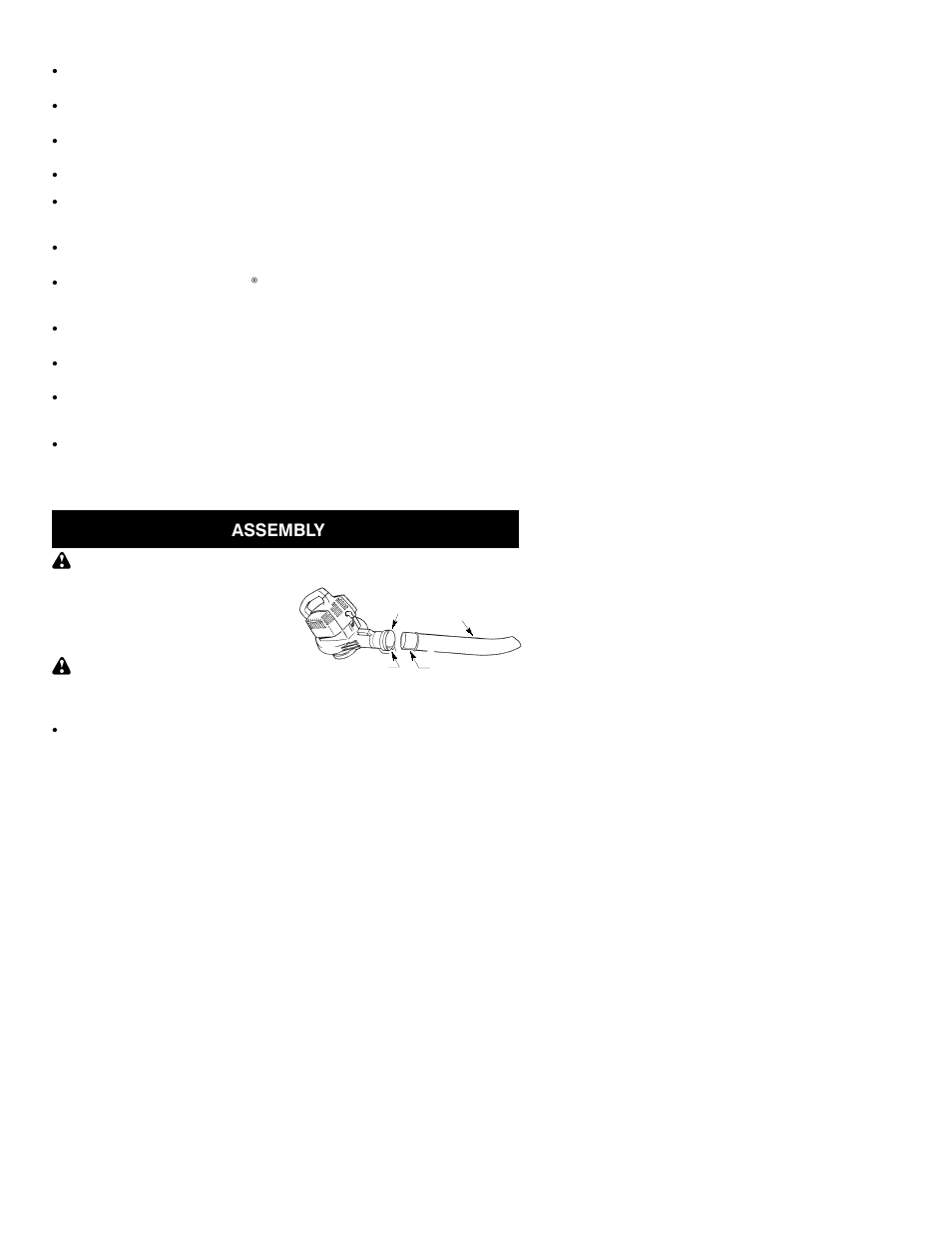 Assembly | Poulan 530164583 User Manual | Page 3 / 11