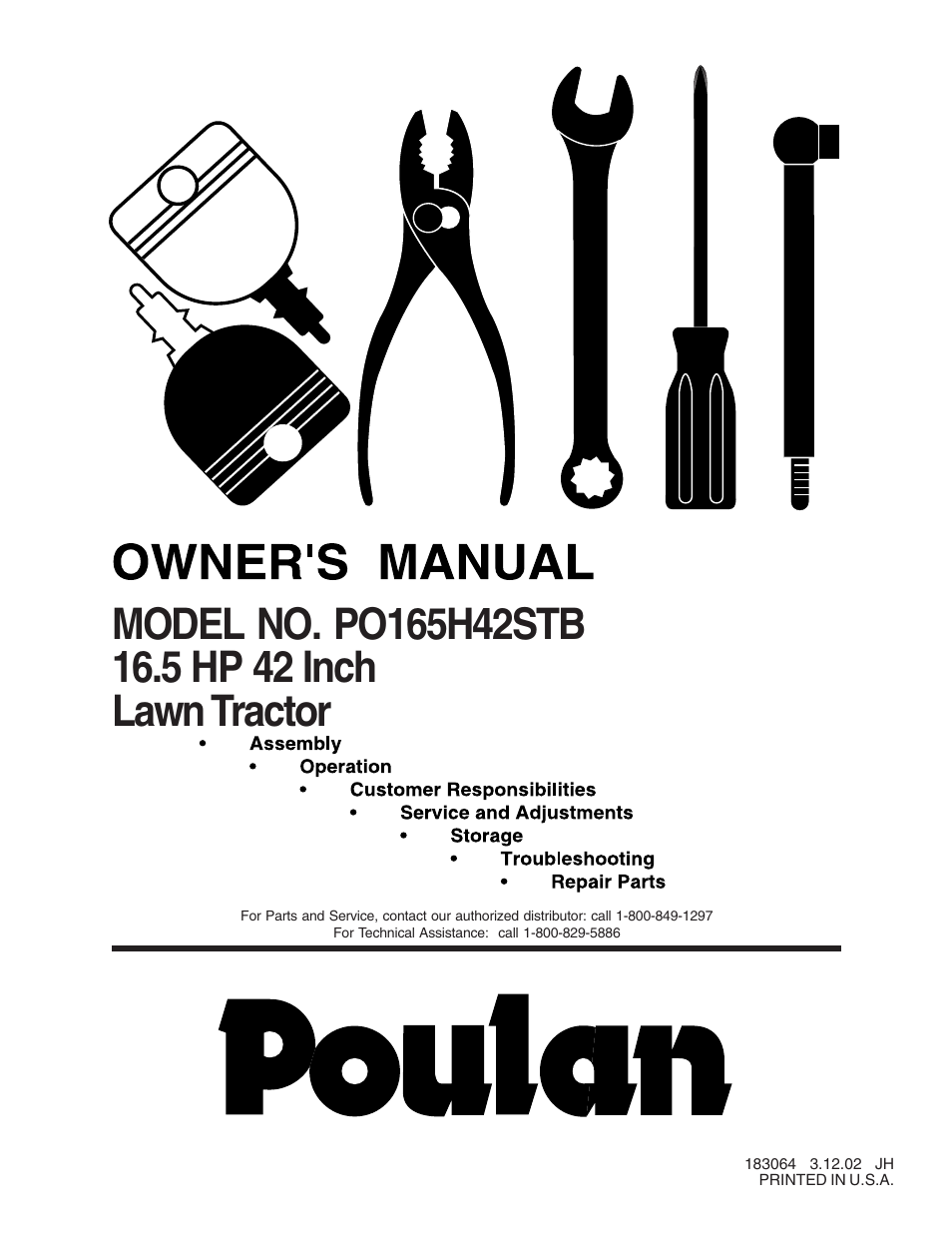 Poulan 183064 User Manual | 48 pages
