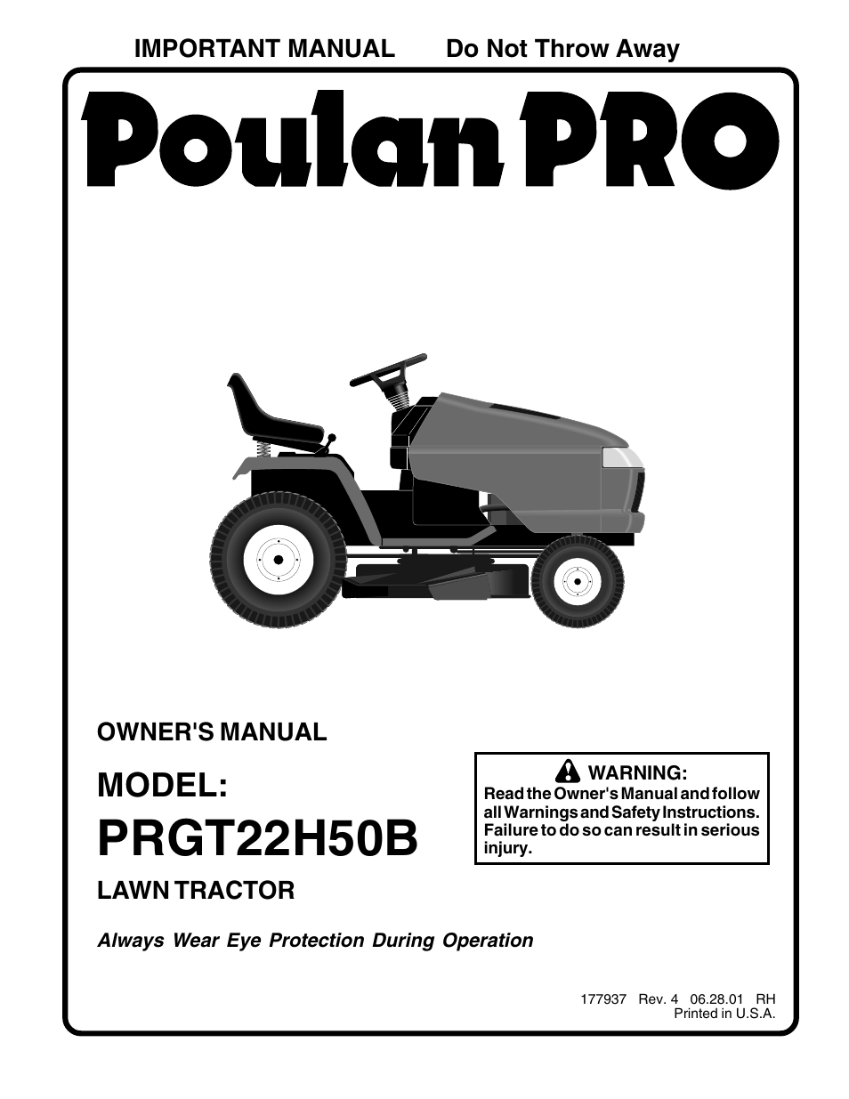 Poulan 177937 User Manual | 52 pages