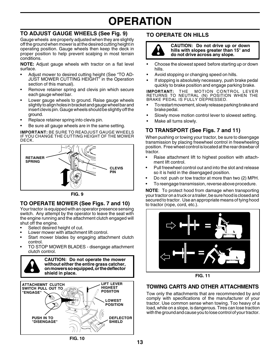 Operation | Poulan 177937 User Manual | Page 13 / 52