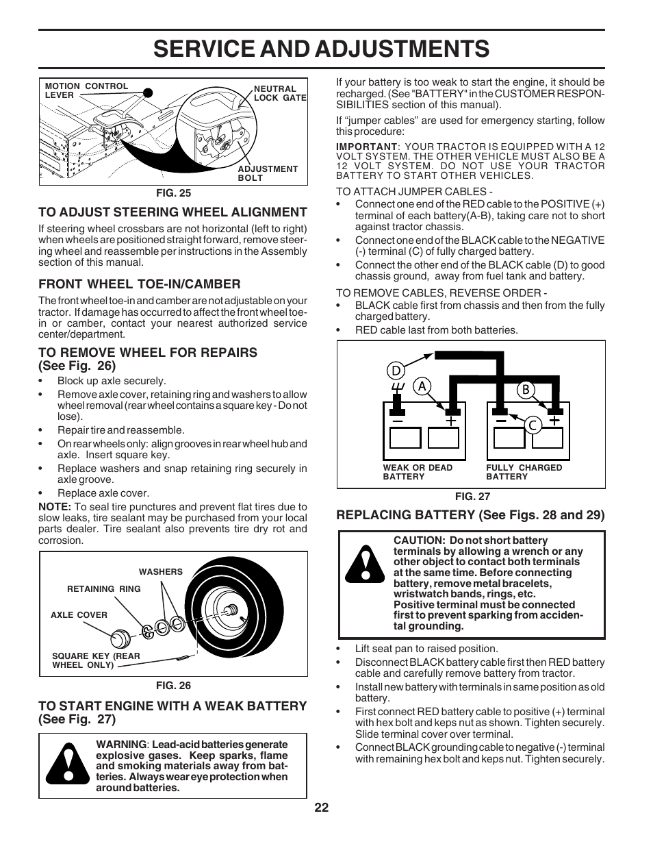 Service and adjustments | Poulan 183041 User Manual | Page 22 / 48