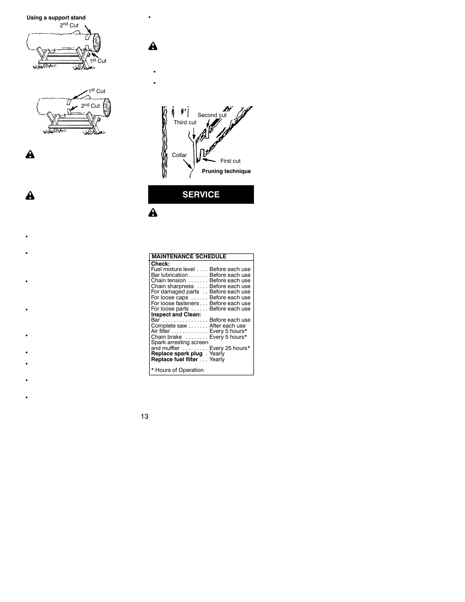 Service | Poulan 530164806 User Manual | Page 13 / 18