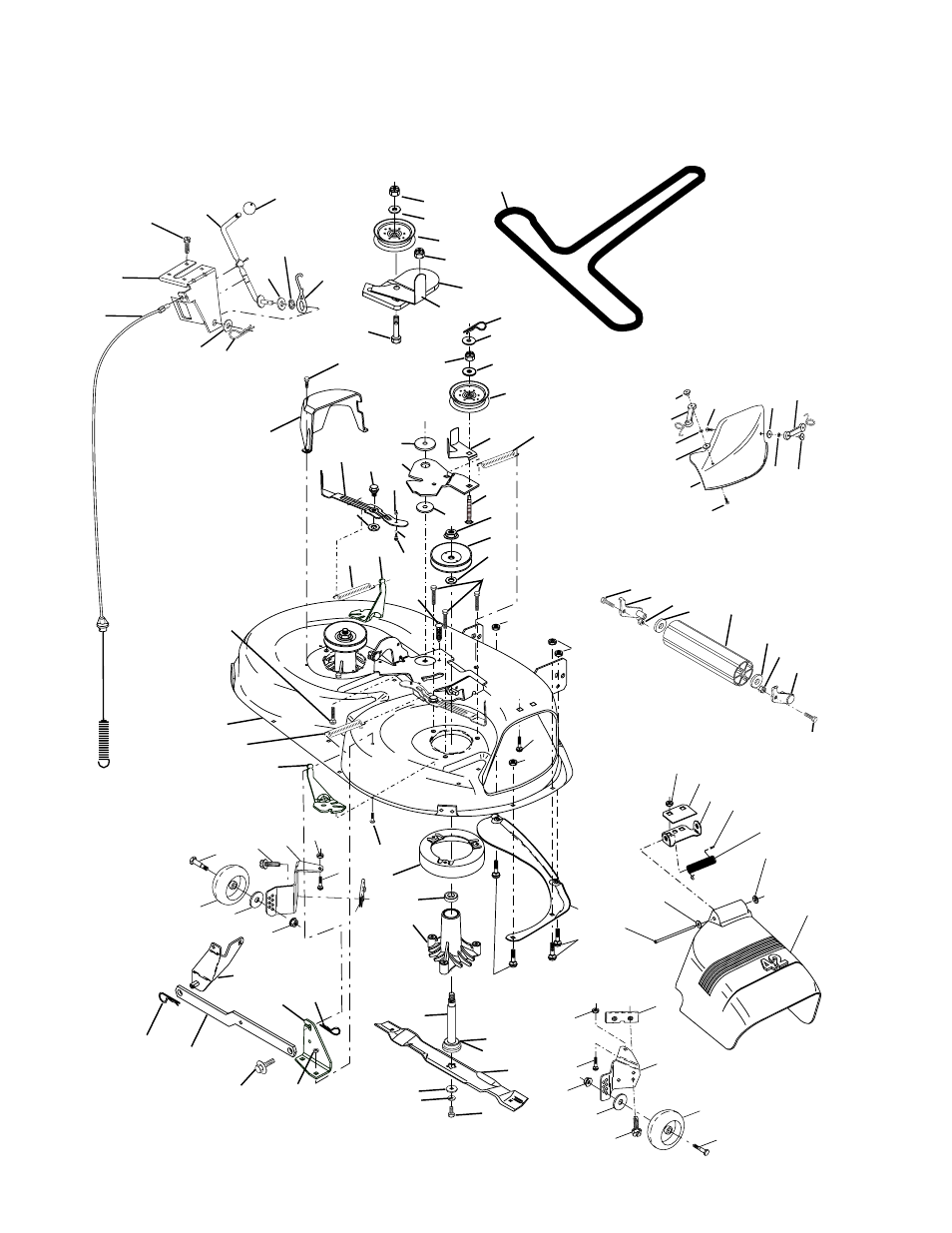 Repair parts, Tractor - - model number ppr17h42stc, Mower deck | Poulan 173284 User Manual | Page 40 / 48