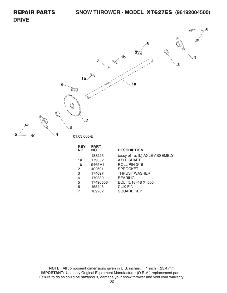 Poulan XT 96192004500 User Manual | Page 32 / 40