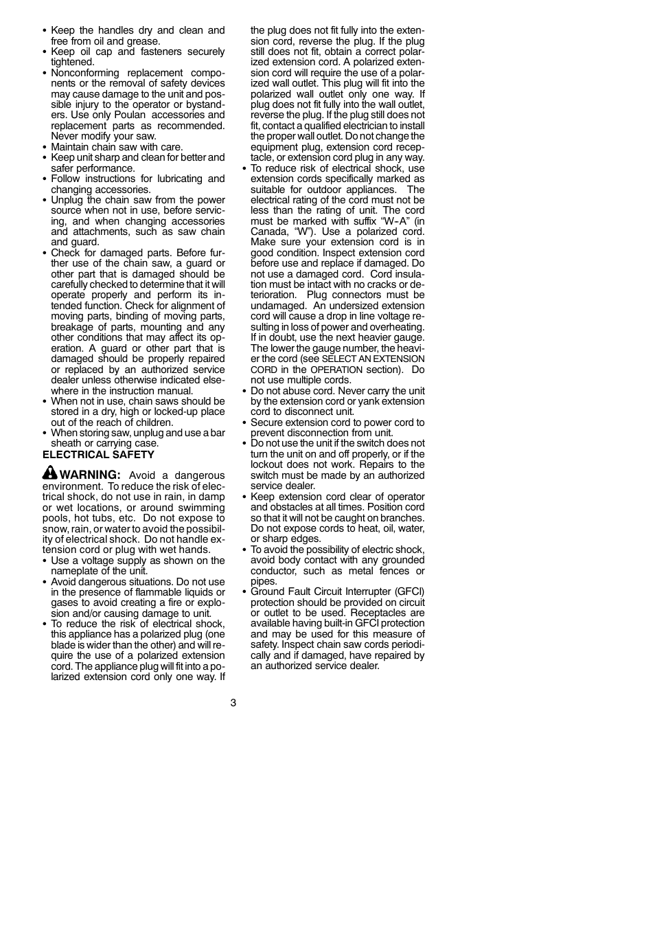 Poulan 966432901 User Manual | Page 3 / 18