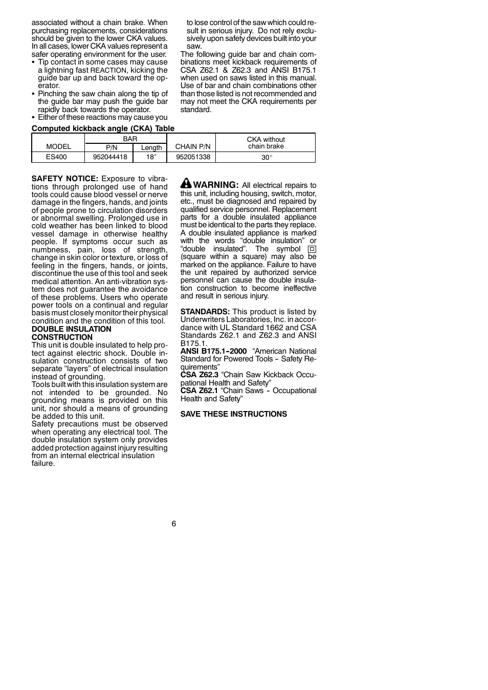 Poulan 966432901 User Manual | Page 6 / 18