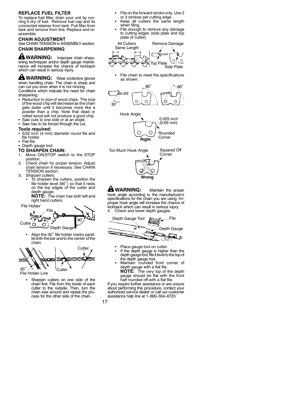 Warning | Poulan Pro SM4218AVX User Manual | Page 17 / 21