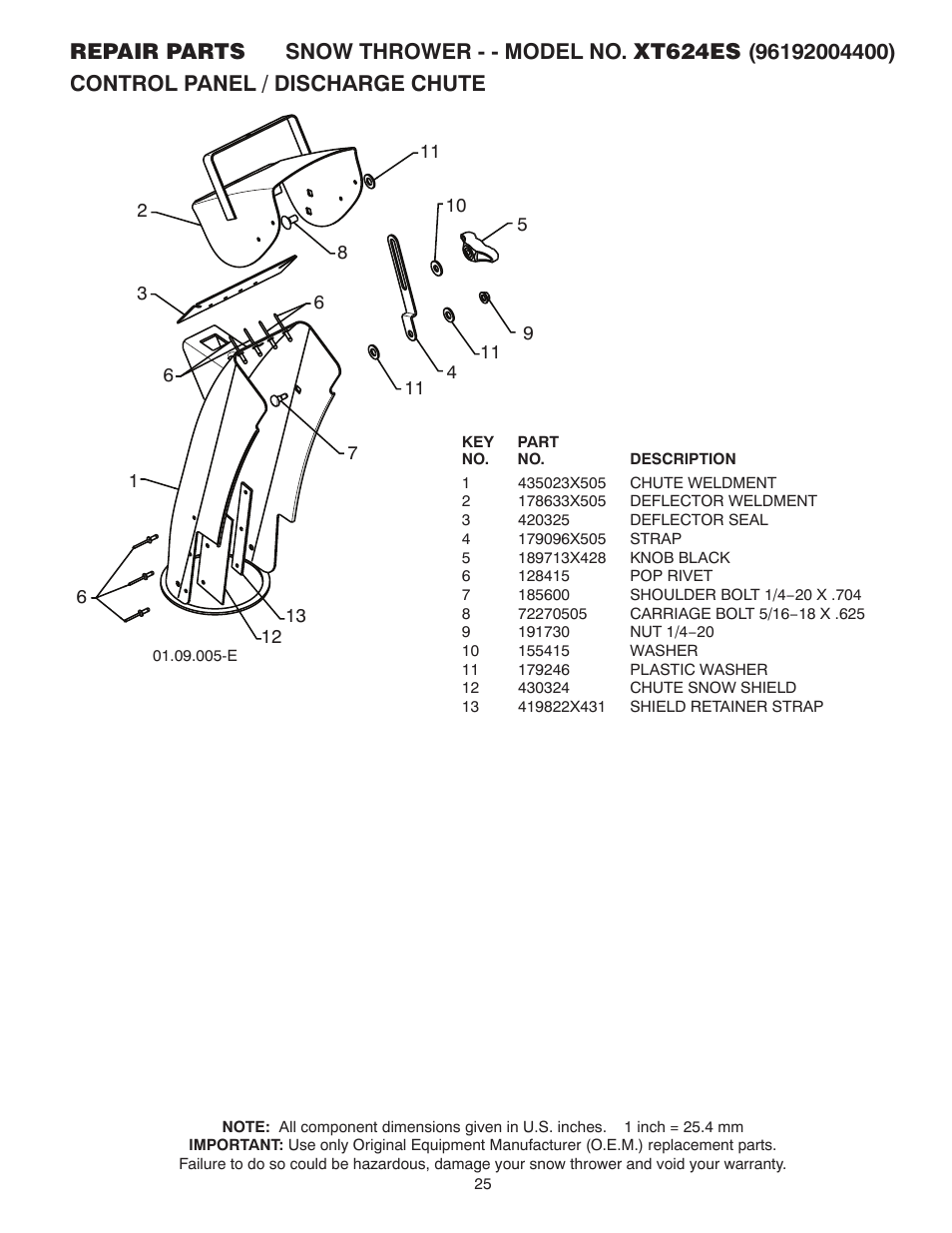 Poulan XT624ES User Manual | Page 25 / 40
