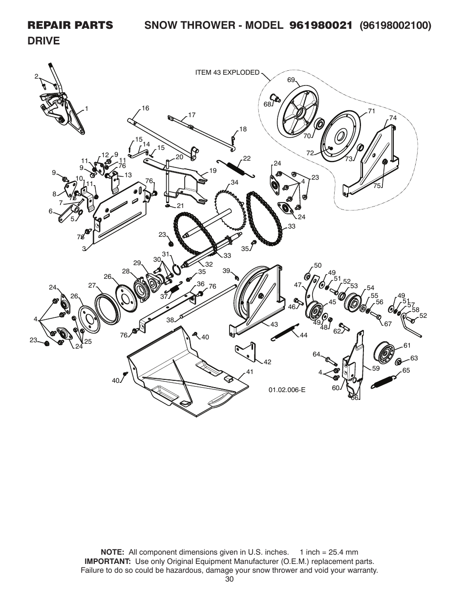 Poulan 420917 User Manual | Page 30 / 40