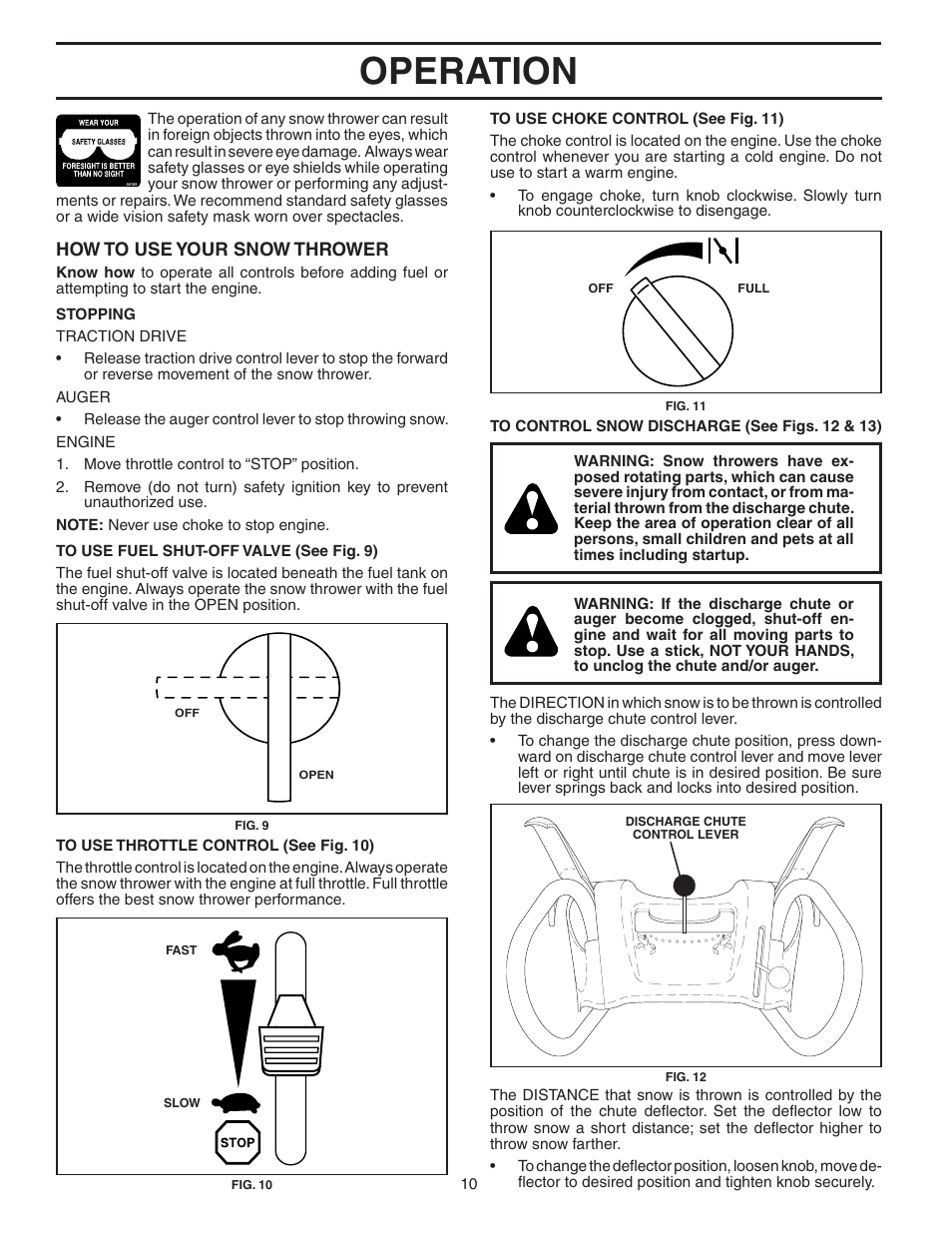 Operation, How to use your snow thrower | Poulan 187887 User Manual | Page 10 / 20