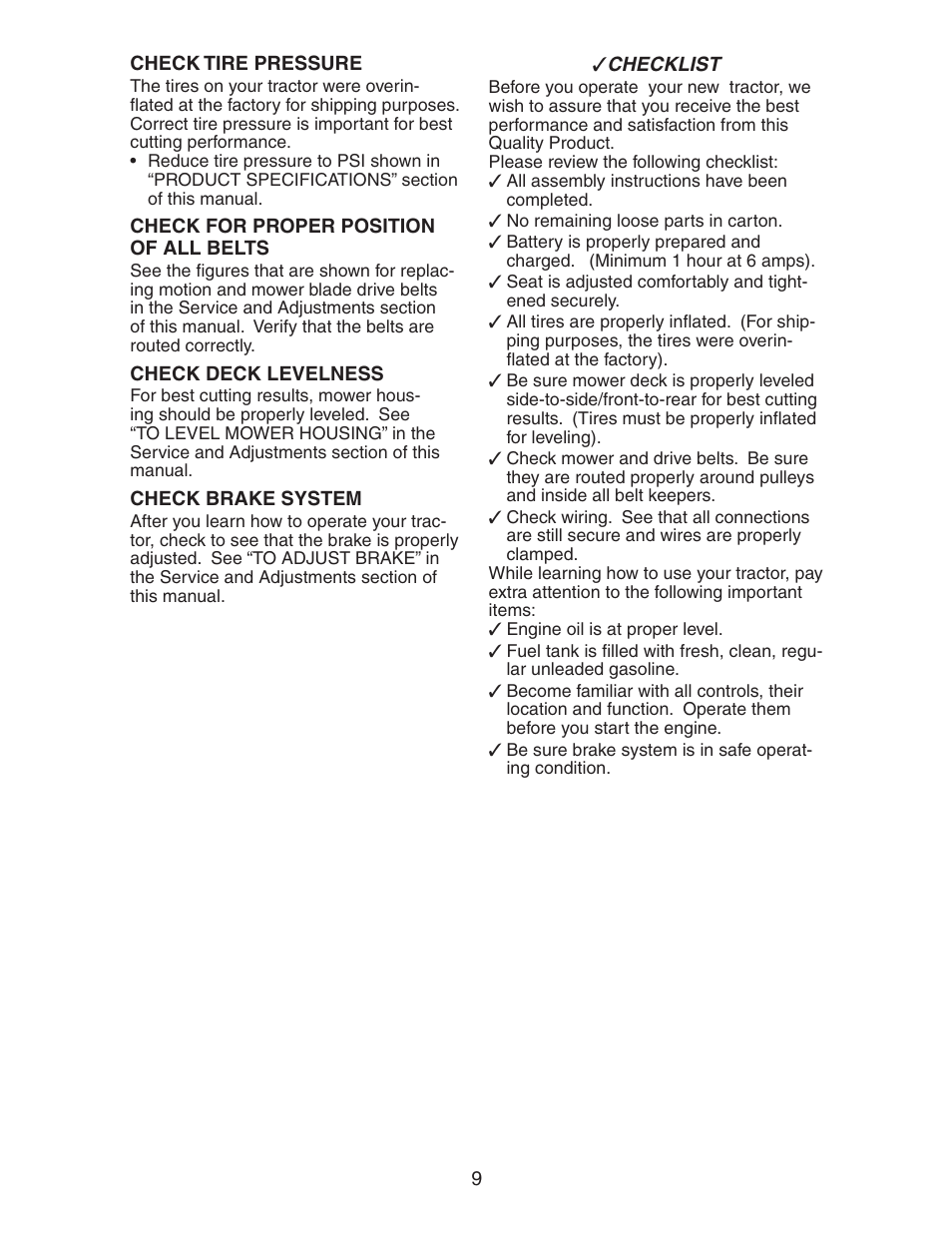 Poulan 271490 User Manual | Page 9 / 31