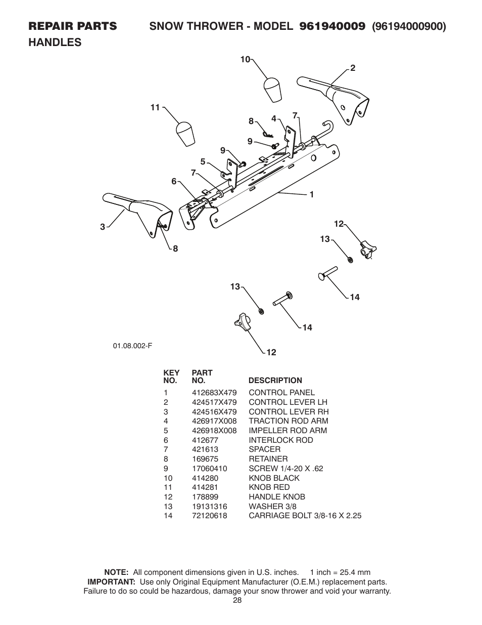 Poulan 96194000900 User Manual | Page 28 / 40