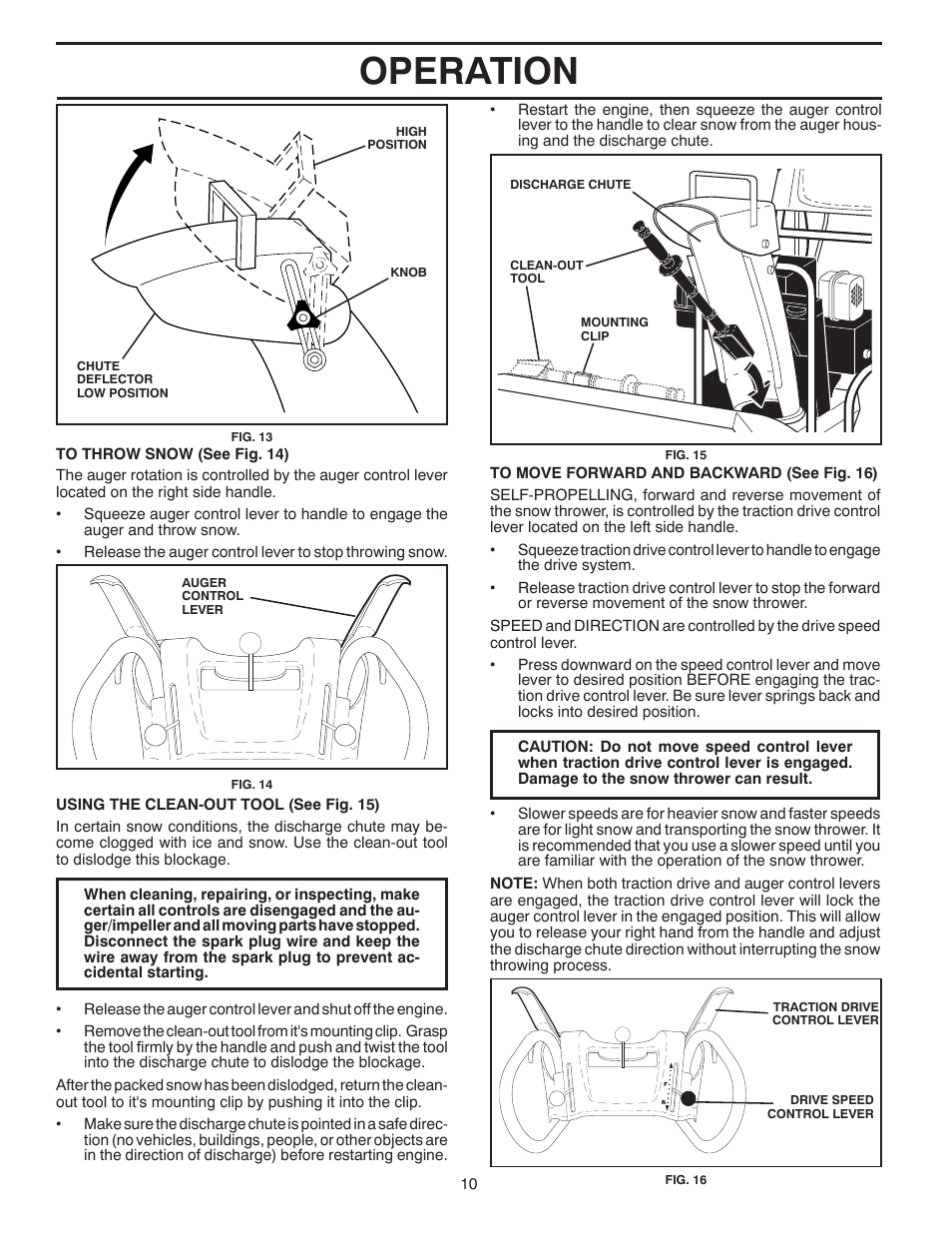 Operation | Poulan 425353 User Manual | Page 10 / 40