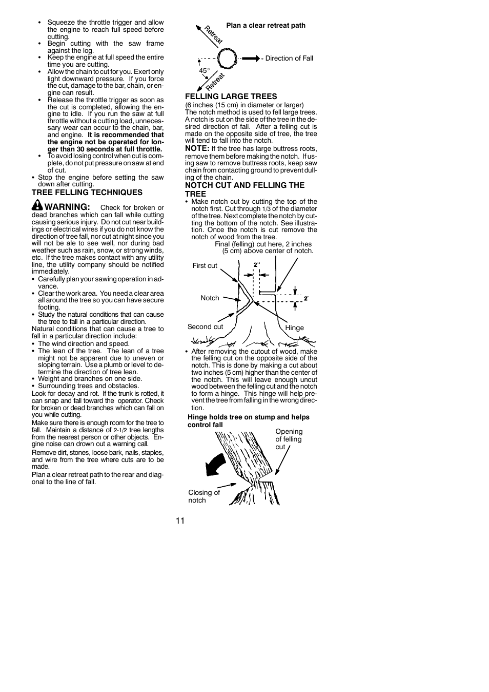 Warning | Poulan 545123644 User Manual | Page 11 / 18