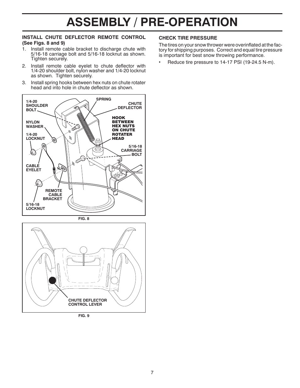 Assembly / pre-operation | Poulan 422088 User Manual | Page 7 / 40