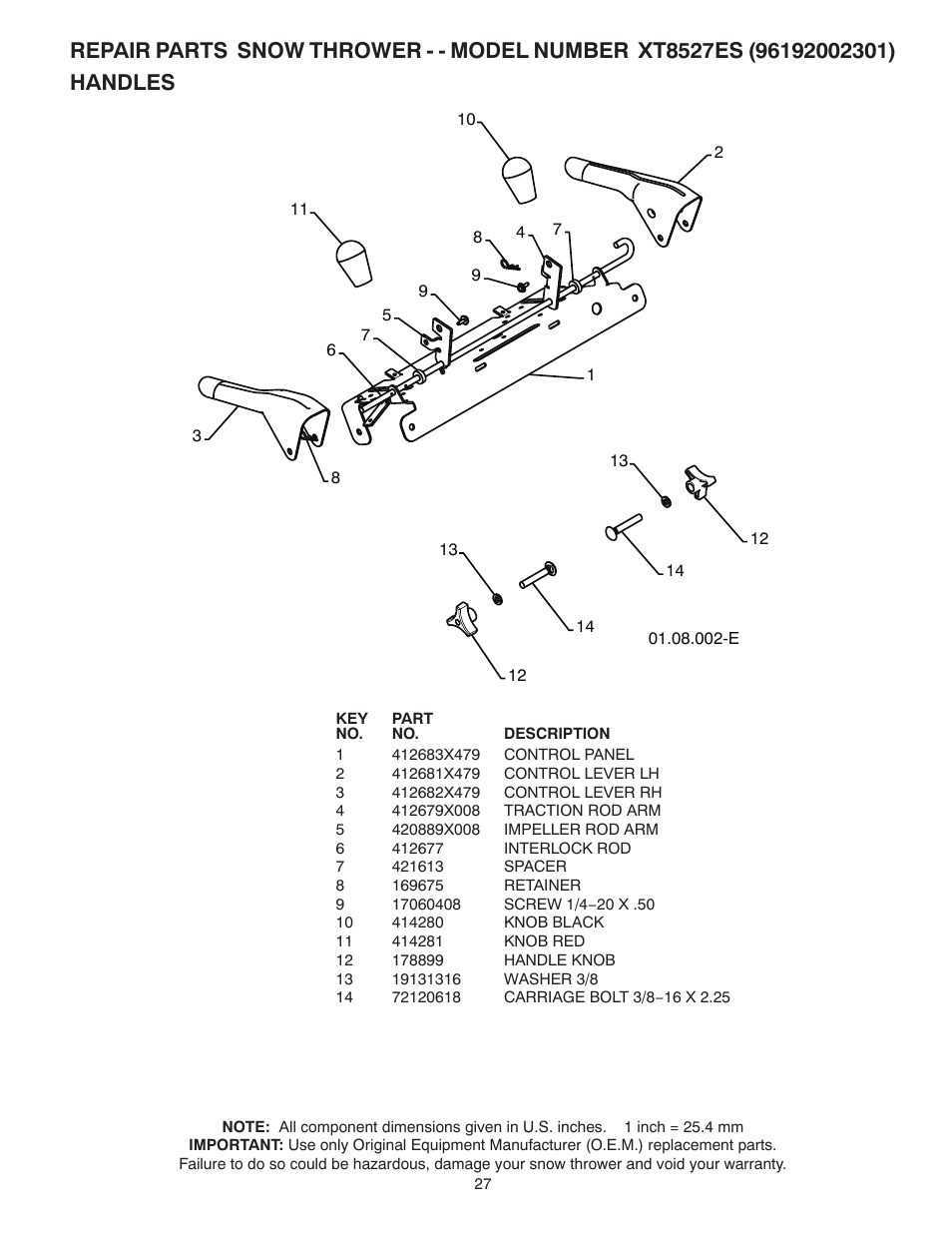 Poulan 422073 User Manual | Page 27 / 40
