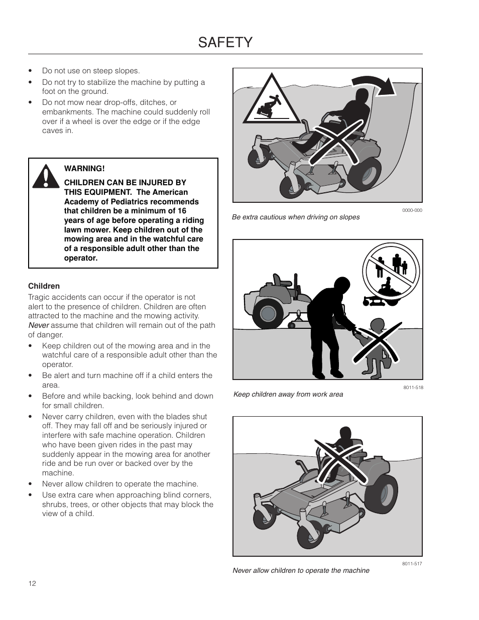 Safety | Poulan Pro 461ZX_966681801 LAWN TRACTOR User Manual | Page 12 / 60