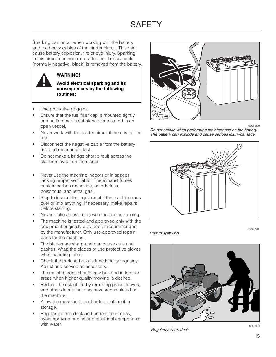 Safety | Poulan Pro 461ZX_966681801 LAWN TRACTOR User Manual | Page 15 / 60