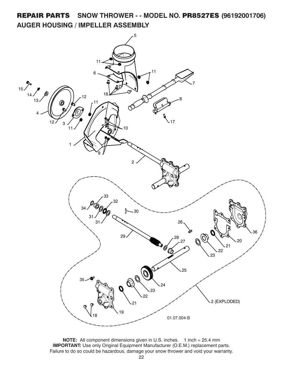 Poulan 96192001706 User Manual | Page 22 / 40