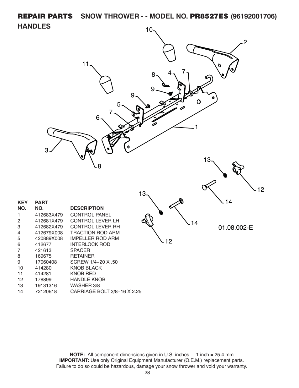 Poulan 96192001706 User Manual | Page 28 / 40