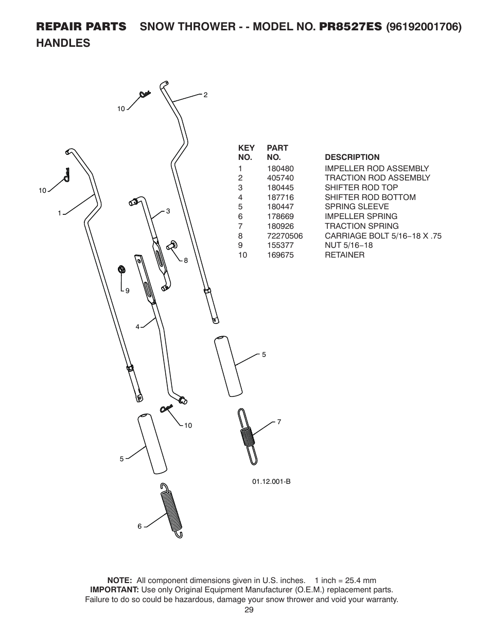 Poulan 96192001706 User Manual | Page 29 / 40