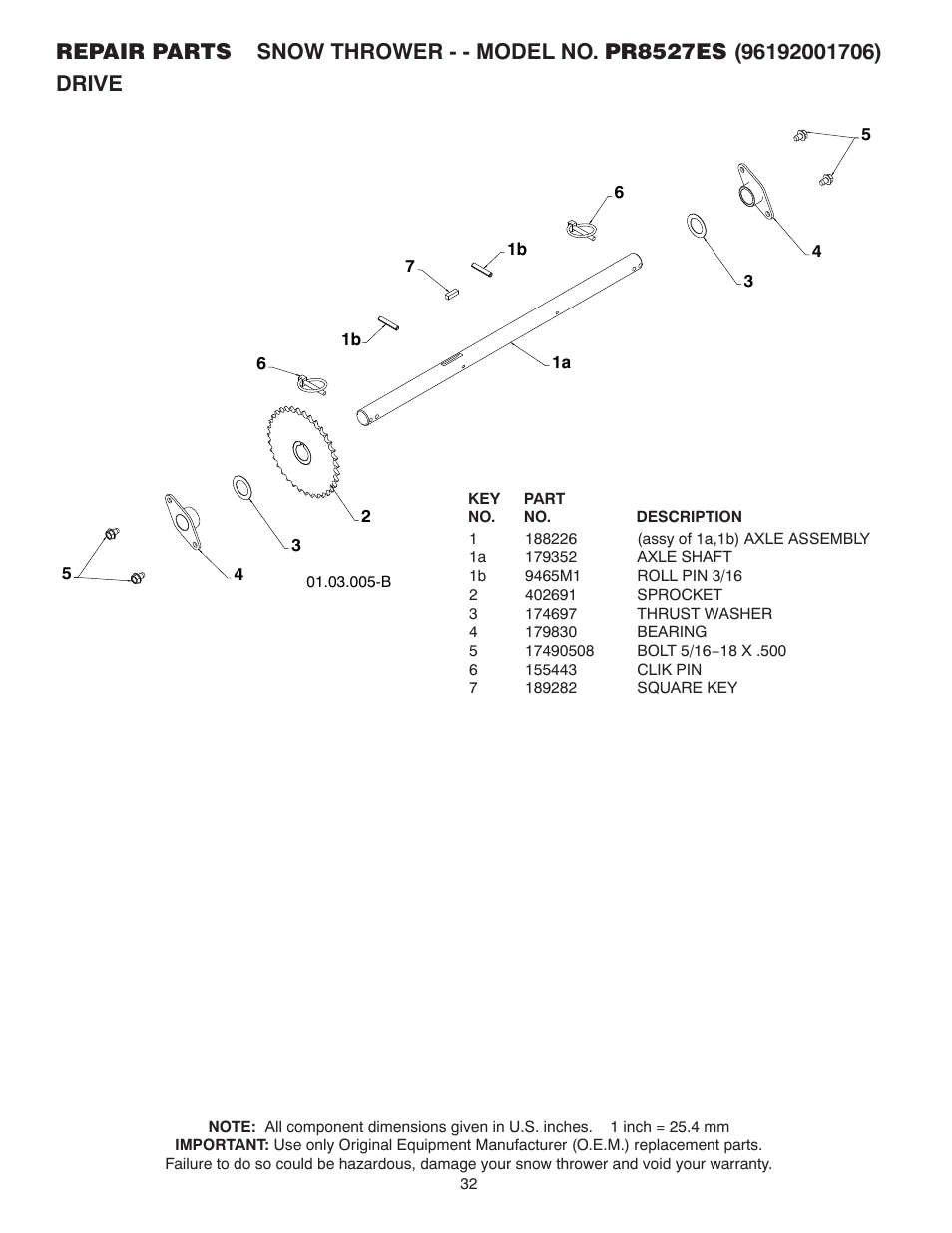 Poulan 96192001706 User Manual | Page 32 / 40