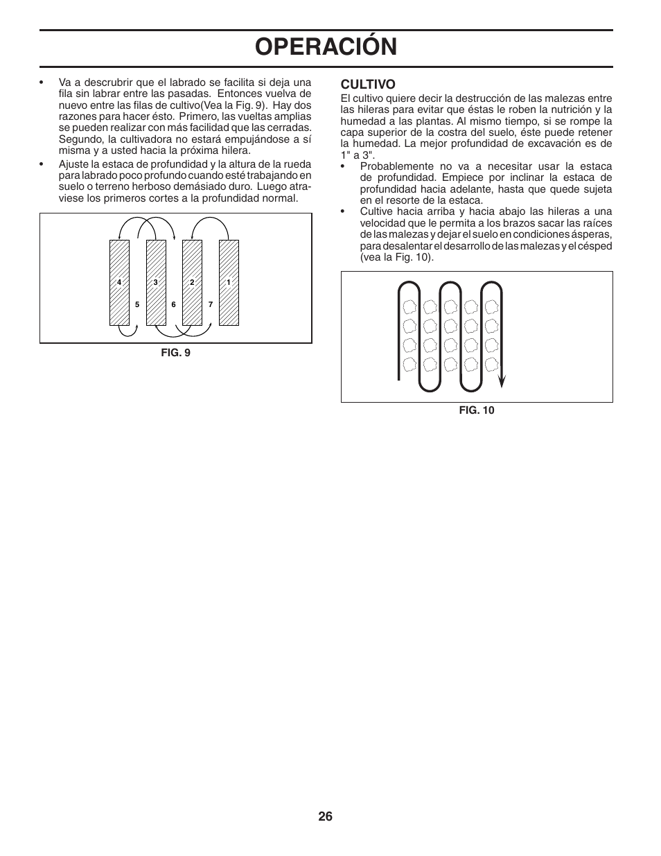 Operación | Poulan HDF550 User Manual | Page 26 / 36