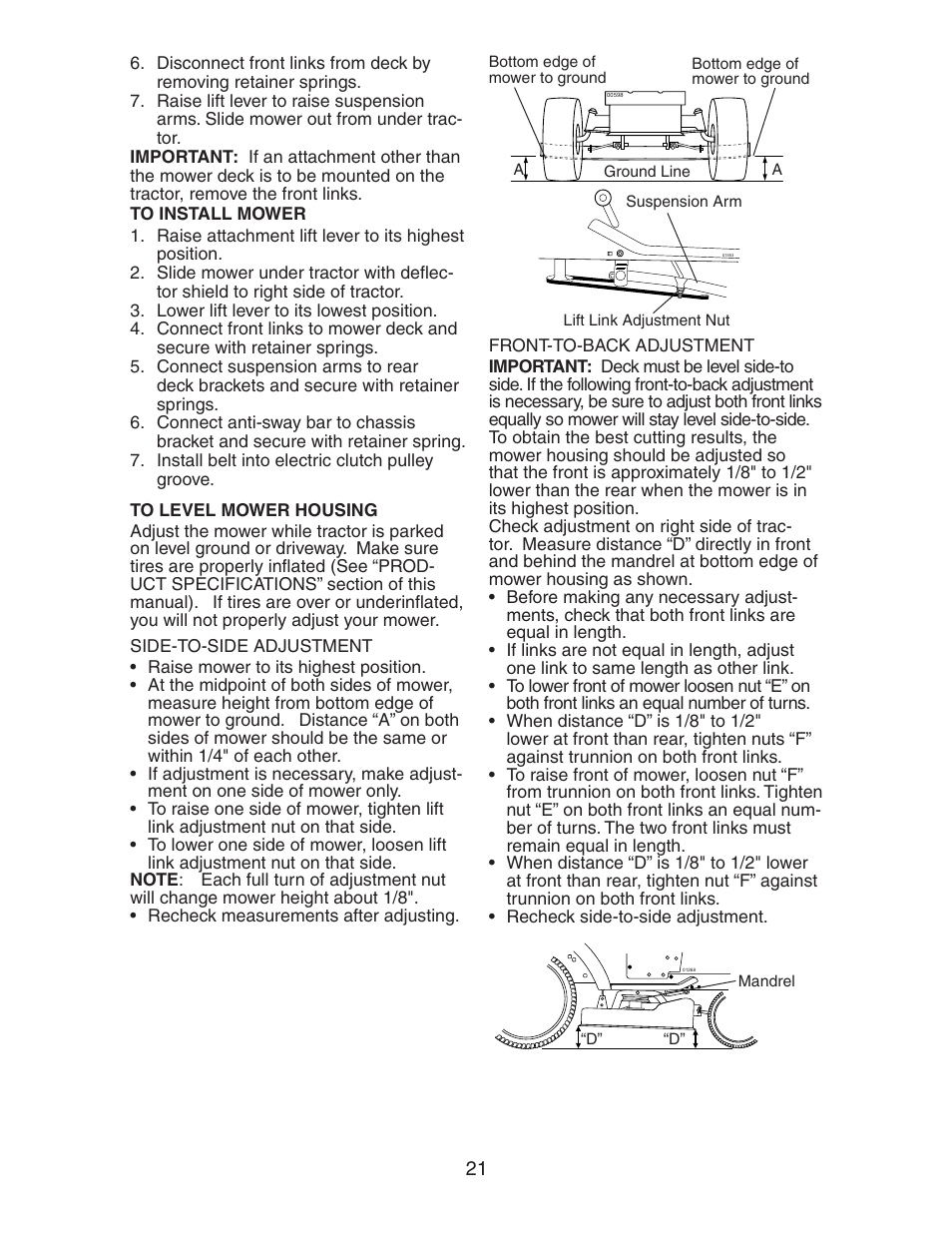 Poulan 192362 User Manual | Page 21 / 29