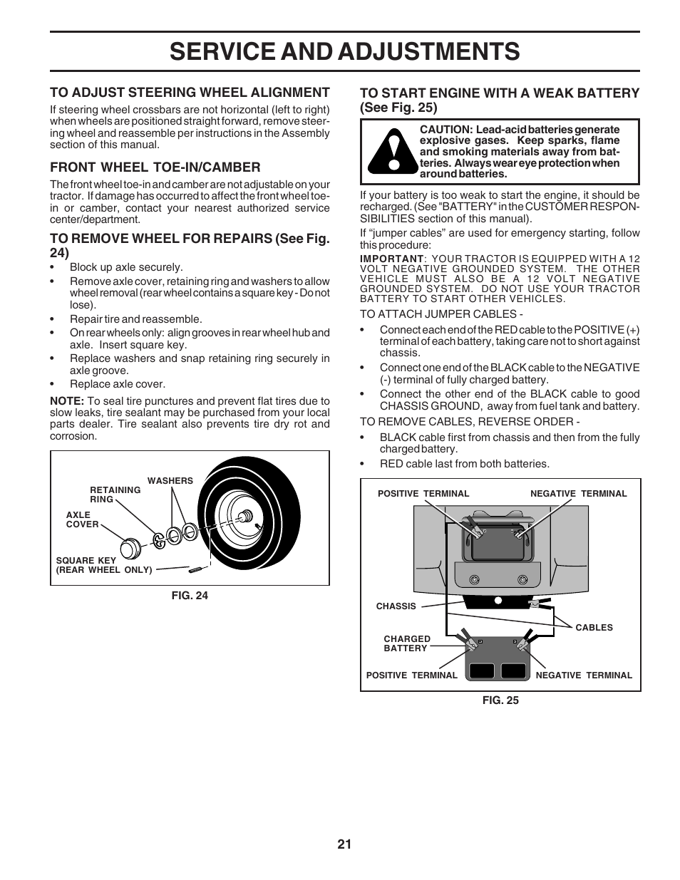 Service and adjustments | Poulan 180196 User Manual | Page 21 / 48