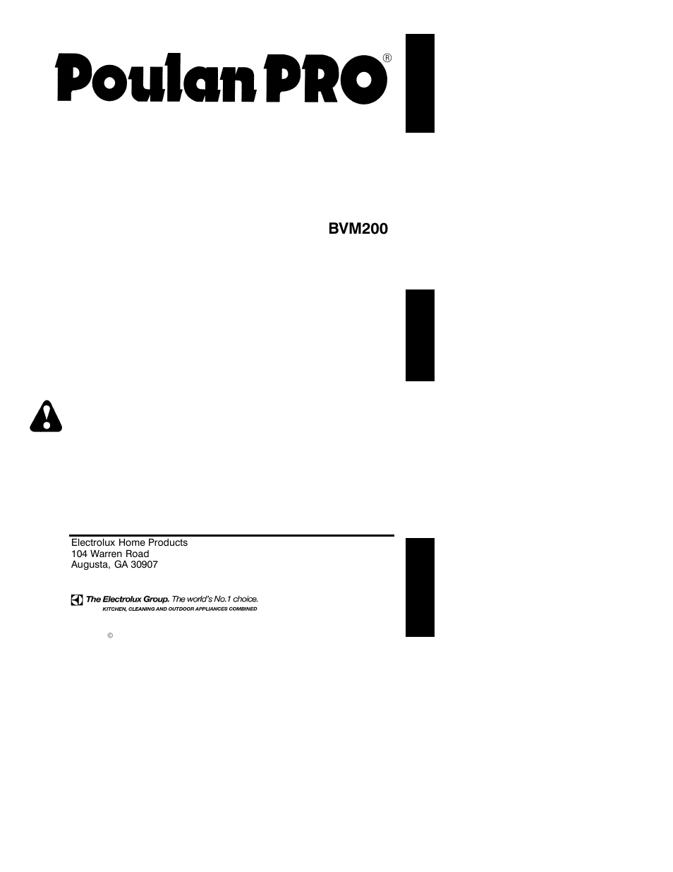 Poulan 530163805 User Manual | 11 pages